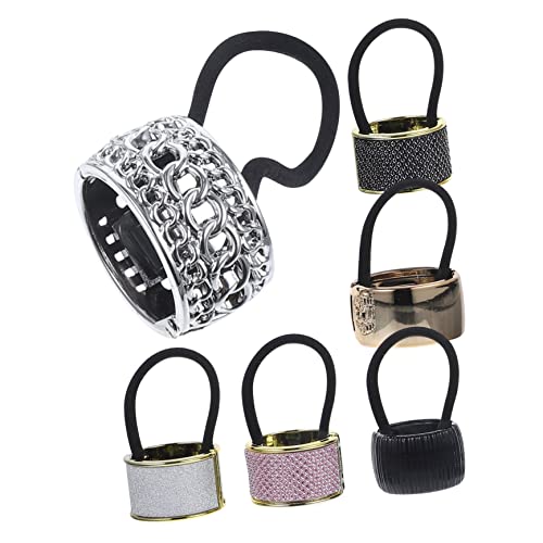 DRESSOOS Elegantes Haargummi-set 6er-pack Pferdeschwanzhalter Haarmanschetten Für Mädchen Elastisch Zum Stylen von DRESSOOS