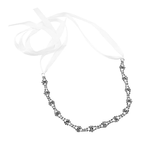 DRESSOOS Elegantes Hochzeits Haarband Mit Funkelnden Rhinestones Im Rhombus-design Für Braut Und Brautjungfern Silber Für Festliche Anlässe Geeignet von DRESSOOS