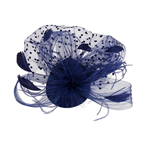 DRESSOOS Fascinator-kopfbedeckung Dekoratives Haar Blumenhaarspangen Für Frauen Stirnbänder Für Männer Haarschneider Für Männer Derby Hochzeit Mesh Haarspange Feder Mann Hut von DRESSOOS