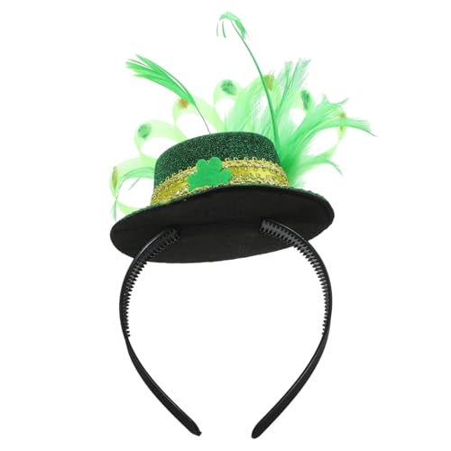 DRESSOOS Patricks Day Haarreifen Mit Shamrock Hut Design Festliches Accessoire Für Partys Und Feiern Leicht Und Bequem Zu Tragen Für Besondere Anlässe Und Fotoshootings von DRESSOOS