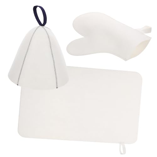 DRESSOOS Filz Saunahut Für Damen Duschhauben Aus Filz Atmungsaktive Badehut Mit Handschuh Für Bad Sauna DRESSOOS Filz Saunahut Für Damen Duschhauben Aus Filz Atmungsaktive Badehut Mit Handschuh Für Bad Sauna von DRESSOOS