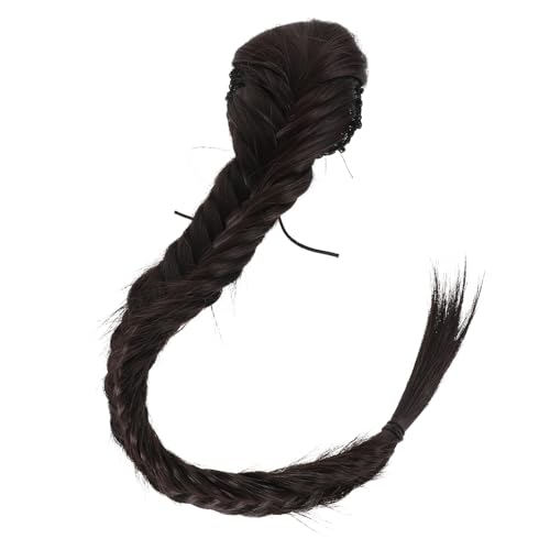 DRESSOOS 60cm Elastische Kordelzug Pferdeschwanz Verlängerung Lockiges Haar Frauen Faux Perücke von DRESSOOS