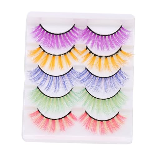 DRESSOOS Frauen Falsche Wimpern 5 Paar Gefälschte Wimpern Natürlichen Look Make-up Lash von DRESSOOS