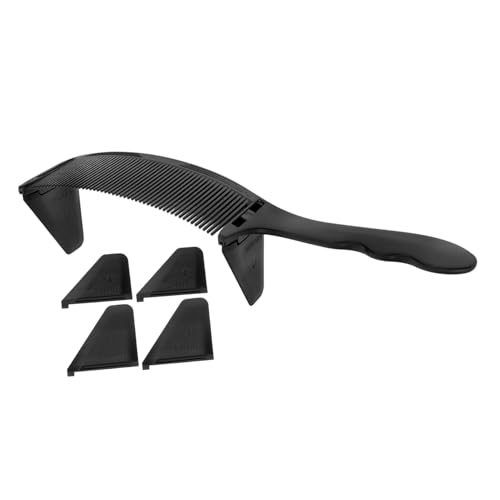 DRESSOOS Friseur-styling-haarkamm Gebogener Haarschneidekamm Für Männer Flache Oberseite Scheitelführungen von DRESSOOS