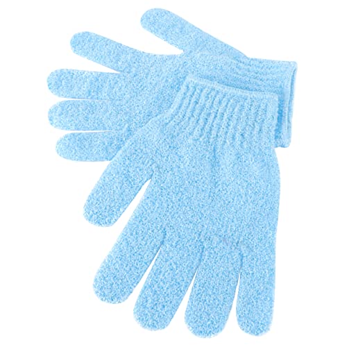 DRESSOOS 2paar Bade-peelinghandschuh Mit Fünf-fingern Für Körperpeeling Duschhandschuh Als Scrubberhandschuh Beidseitig Verwendbar Für Männer Und Frauen Einfach Zu Reinigen von DRESSOOS
