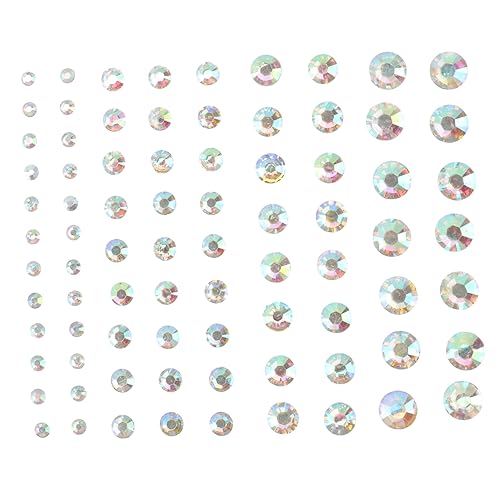 DRESSOOS Gesichtsschmuck Bindi-aufkleber Mit Strasssteinen Temporäre Augensteine ​​für Make-up von DRESSOOS