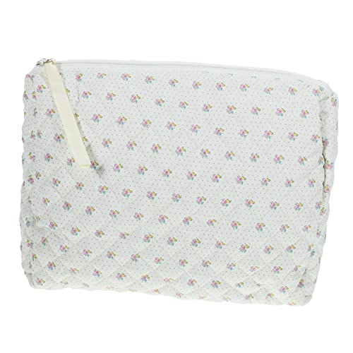 DRESSOOS Gesteppte Make-up-Tool-Organizer Mit Hellem Muster Und Großer Öffnung Tragbare Aufbewahrungstasche von DRESSOOS