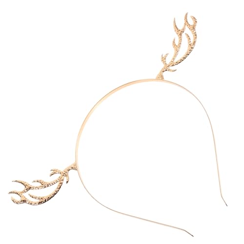 DRESSOOS Geweihförmiges Haarband Aus Legierung Für Frauen Und Mädchen Festliches Goldenes Stirnband Ideal Für Weihnachten Und Partys Eleganter Haarschmuck Für Besondere Anlässe von DRESSOOS