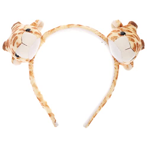 DRESSOOS Giraffe Tier Stirnband Dschungel Geburtstag Party Kopfschmuck Cosplay Haar Hoop von DRESSOOS