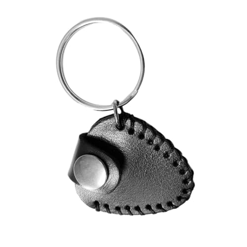 DRESSOOS Gitarren Pick Tasche Aus Rindsleder Tragbarer Plektrum Organizer Für Gitarren Zubehör Langlebige Aufbewahrungstasche Für Plektren Schwarz Für Unterwegs von DRESSOOS