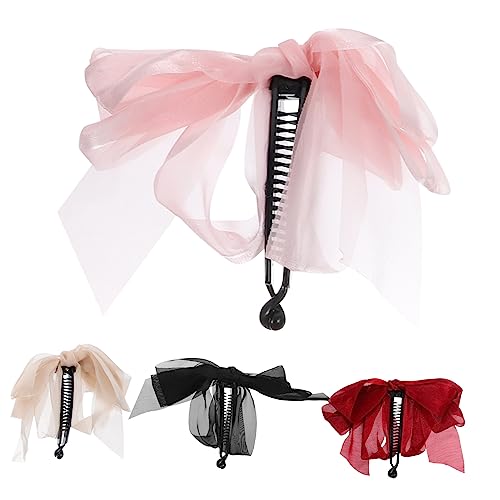 DRESSOOS Haarschleifen Für Damen 4 Stück Bananenclip-haarschleifen Vintage-design Zufällige Farbe DRESSOOS Haarschleifen Für Damen 4 Stück Bananenclip-haarschleifen Vintage-design Zufällige Farbe von DRESSOOS
