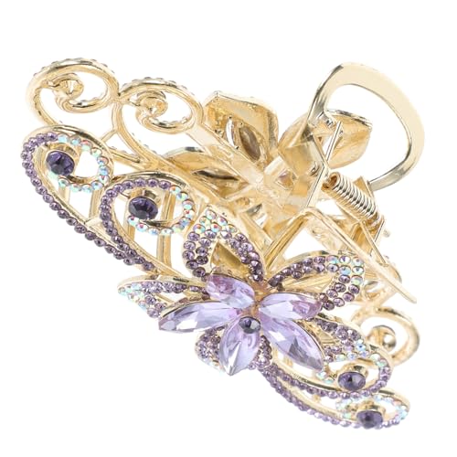 DRESSOOS Klauen Haarklammern Große Haarspange Strass Haarklammer Blumen Haar Accessoire Für Frauen Und Mädchen Haltbare Legierung Halt Für Verschiedene Frisuren von DRESSOOS