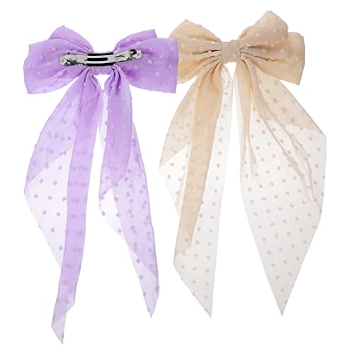 DRESSOOS 2stücke Große Bogen Haarspangen Clips Für Frauen Mädchen Mit Haarschleifen Klammern Haarbänder Haar Accessoires Für Party Alltag Hochzeit von DRESSOOS
