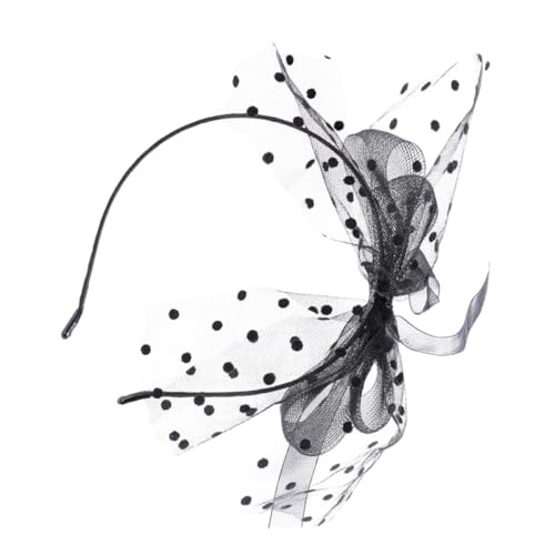 DRESSOOS Großes Netz-stirnband Mit Schleife – Modisches Haar-accessoire Für Damen – Einzigartiges Haarband Für Partys Schule Und Den Täglichen Gebrauch von DRESSOOS