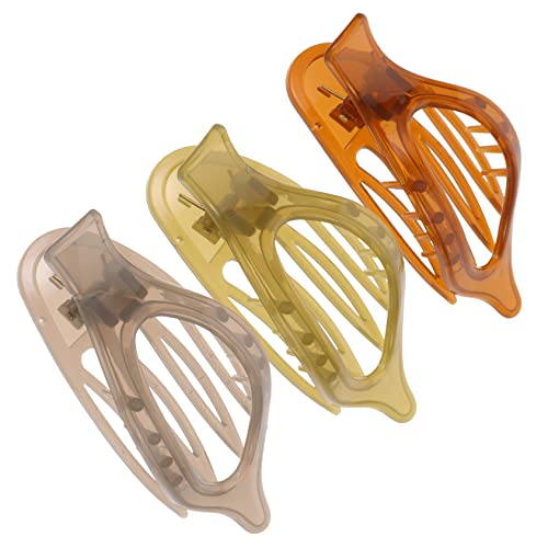DRESSOOS 3 Stück Acryl-haarnadel-oberclip Candy Duckbill-clip Für Frauen Flaches Dekoratives Haar Zum Stylen Von Abschnitten von DRESSOOS