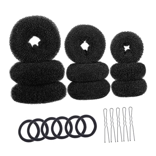 DRESSOOS Haar-donut-dutt-maker 3 Sets Haargummis Für Damen Dutt-maker U-förmige Haarnadeln Elastische Bänder Haar-styling-set DRESSOOS Haar-donut-dutt-maker 3 Sets Haargummis Für Damen Dutt-maker U-förmige Haarnadeln Elastische Bänder Haar-styling-set von DRESSOOS