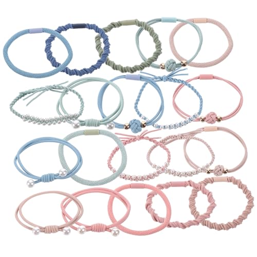 DRESSOOS Haarschmuck Für Damen Pferdeschwanzmanschetten Haargummis Für Damenhaare Pferdeschwanzhalter Armband-haargummis Pferdeschwanz-haargummis Haarring Nylon Zubehör Hohe Elastizität von DRESSOOS