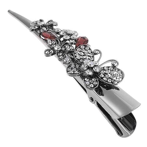 DRESSOOS Haarschleifen-clip Für Damen Große Haarspange Für Frauen Mit Strass Verzierte Haarzopf-clips Haar-accessoire von DRESSOOS