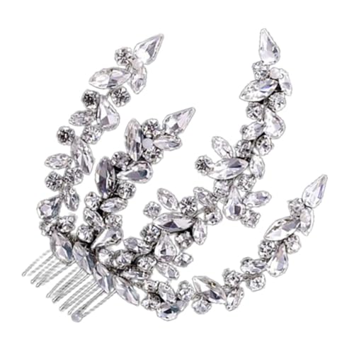 DRESSOOS Haarkämme Mit Strasssteinen Für Besondere Anlässe Seitliche Haarspangen Aus Metall Französisches Design Dekorative Haarspange Für Frauen Und Mädchen Funkelnder Haarhalter DRESSOOS Haarkämme Mit Strasssteinen Für Besondere Anlässe Seitliche Haarspangen Aus Metall Französisches Design Dekorative Haarspange Für Frauen Und Mädchen Funkelnder Haarhalter von DRESSOOS