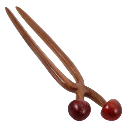 DRESSOOS Pin Haargabel Holz Haarstab Für Frauen Dutt Vintage Design Haarschmuck Mädchen von DRESSOOS