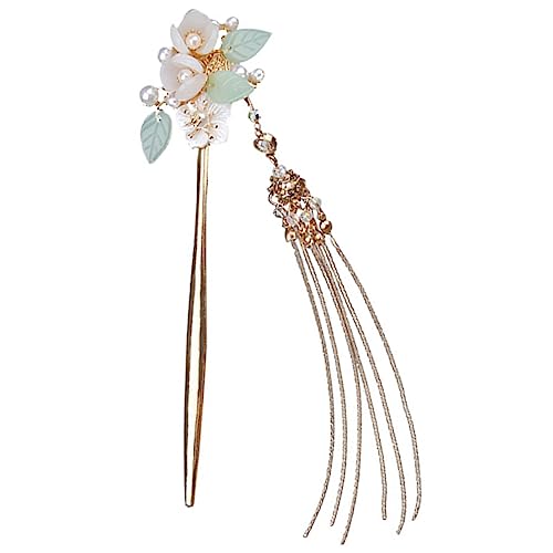 DRESSOOS Vintage Haarnadel Mit Quaste Und Blütenmotiv Handgefertigte Perlenschmuck Für Hochsteckfrisuren Haaraccessoires Für Und Mädchen Für Besondere Anlässe von DRESSOOS
