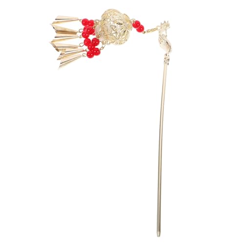 DRESSOOS Haarnadel Mit Chinesischem Haarschmuck Leuchtender Quasten-haarstab Für Dutts Haarstab Haarstyling-accessoires Vintage-lampen-haarnadel von DRESSOOS