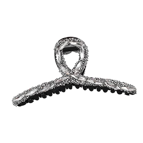 DRESSOOS Kieferklammer Haarspange Clip Für Frauen Mit Strass Haaraccessoire Zum Fixieren Der Haare Hält Fest Und Fällt Nicht Leicht Ab von DRESSOOS