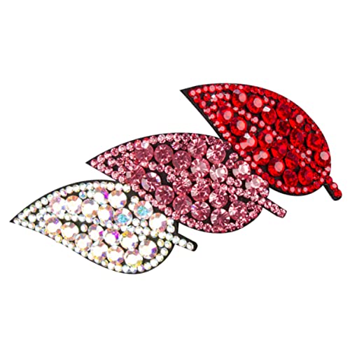 DRESSOOS Haarnadel haar spangen haare haarclip hair pins haarklammern seitliche Haarklemme Haarpflegezubehör haarschmuck Party Frauen Kopfschmuck Haarspange aus Kristall Leder rot DRESSOOS Haarnadel haar spangen haare haarclip hair pins haarklammern seitliche Haarklemme Haarpflegezubehör haarschmuck Party Frauen Kopfschmuck Haarspange aus Kristall Leder rot von DRESSOOS