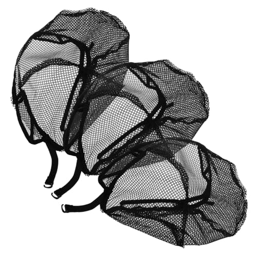 DRESSOOS 3stücke Haarnetz Für Perücken Atmungsaktive Mesh Für Frauen Elastisches Haarnetz Schwarz Sicherer Halt Für Täglichen Gebrauch Und Schlafen von DRESSOOS