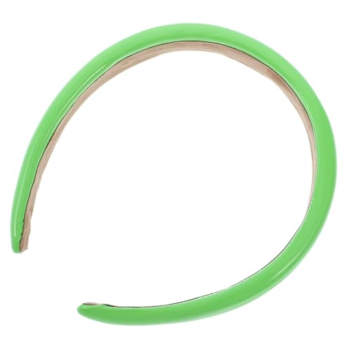 DRESSOOS Haarband-set Aus Pu-leder Für Damen – Solides Stirnband Ohne Breite Krempe Modische Haarnadel Für Mädchen (schwarz) von DRESSOOS