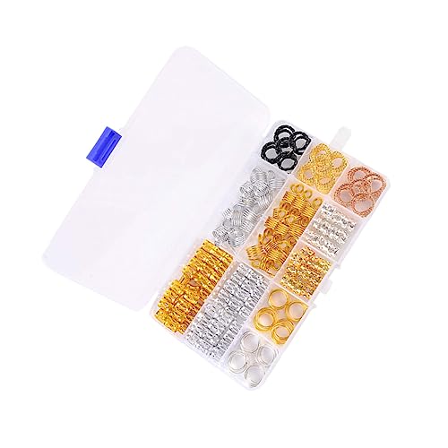 DRESSOOS Haarschmuck Dreadlocks Haarringe Set DIY Haarzubehör Dreadlock Ringe Aus Und Für Individuelles Hairstyling Und Kreative Frisuren von DRESSOOS