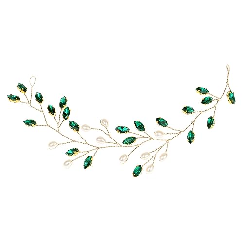 DRESSOOS Haarschmuck Für Mädchen Schlichtes Braut-stirnband Imitation Strass Haarranke Für Hochzeit Kopfschmuck von DRESSOOS