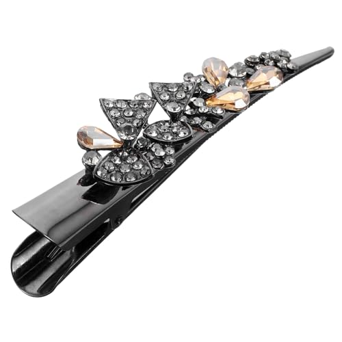 DRESSOOS Haarschmuck Mit Entenschnabel Klammer Aus Kristall Für Damen, Haarspangen Mit Strasssteinen, Haarspangen Für Damen, Haarspangen Für Abschlussbälle, Haarspangen, Große Haarnadeln, von DRESSOOS