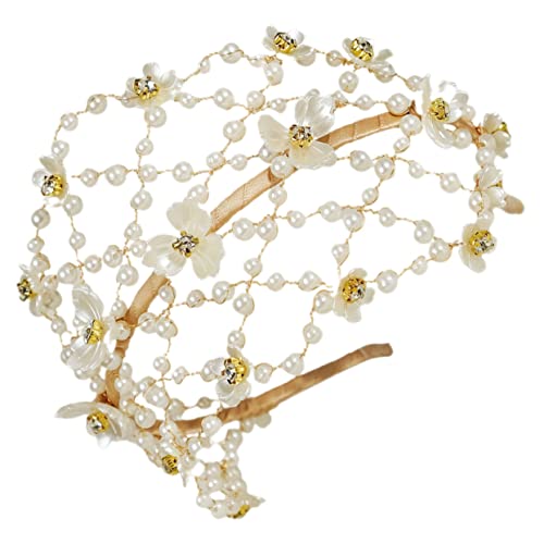 DRESSOOS Braut Stirnband Mit Perlen Handgefertigtes Haarschmuckstück Für Hochzeiten Elegantes Headdress Für Brautkleid Vielseitig Für Feste Und Partys Schlicht Und Stilvoll DRESSOOS Braut Stirnband Mit Perlen Handgefertigtes Haarschmuckstück Für Hochzeiten Elegantes Headdress Für Brautkleid Vielseitig Für Feste Und Partys Schlicht Und Stilvoll von DRESSOOS