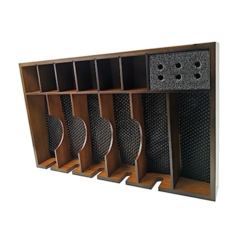 DRESSOOS Haarschneider-Organizer Aus Massivholz Elektrischer Scherenständer Mit Gitterdesign Haarwerkzeugkasten Für Friseure Haarschneider-Box Zur Lagerung Von Kleinteilen von DRESSOOS