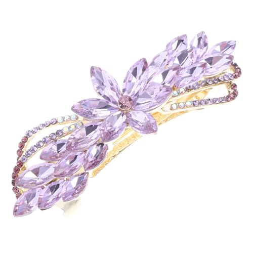 DRESSOOS Frühlings-haarspange Für Damen Strass-haarclip Für Dünnes Haar Elegantes Haaraccessoire Für Jeden Anlass Leicht Und Bequem Glitzernde Haarklammer Für Stilvolle Looks von DRESSOOS