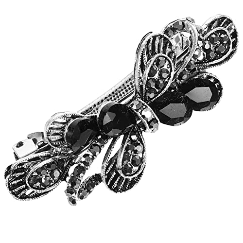 DRESSOOS Jeweled Barrette Mit Funkelnden Kristallen Haarspange Für Damen Für Hochzeiten Partys Und Alltag Langlebig Und Mit Glitzerdesign von DRESSOOS