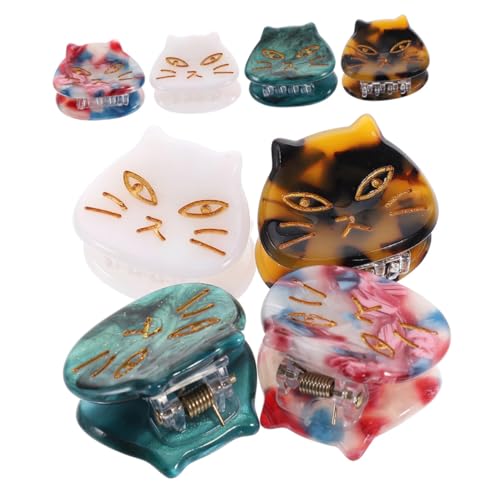 DRESSOOS Haarspange Mit Katzenmotiv Für Damen Clips Für Damen Haar-accessoires Leicht Und Bequem 8 Stück DRESSOOS Haarspange Mit Katzenmotiv Für Damen Clips Für Damen Haar-accessoires Leicht Und Bequem 8 Stück von DRESSOOS