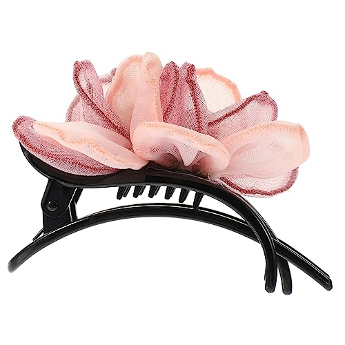 DRESSOOS Haarspange mit Entenschnabel und Blumenmuster aus Seidengarn flache Krallenspangen für Damen Haarspangen zum Stylen von Abschnitten für dünnes dickes Haar DRESSOOS Haarspange mit Entenschnabel und Blumenmuster aus Seidengarn flache Krallenspangen für Damen Haarspangen zum Stylen von Abschnitten für dünnes dickes Haar von DRESSOOS