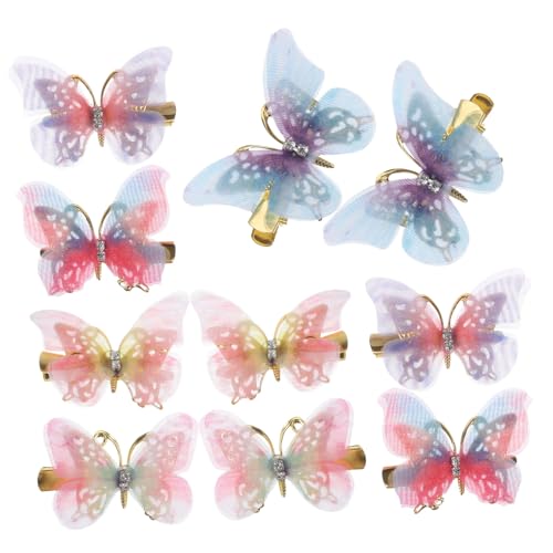 DRESSOOS Haarspangen Für Mädchen – 10 Stück Mini-schmetterlings-haarspangen Für Kinder Haarspangen Für Mädchen Haarnadel Für Frauen von DRESSOOS