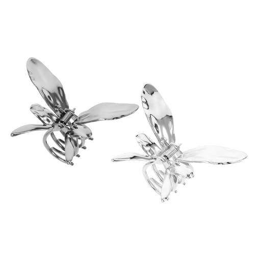 DRESSOOS Haarspangen mit Schmetterlings- Metall-Haarklammern für Damen feine Haar-Styling-Clips polierte Oberfläche von DRESSOOS