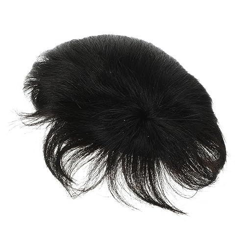 DRESSOOS Haarteil Echthaar Männer Perückenstück Glatze Abdeckung Haarverlängerung Zubehör Für Alltag Hochzeit von DRESSOOS