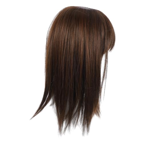 DRESSOOS Haarteil Für Frauen Mit Dünner Werdendem Haar Haarverlängerung Aus Echthaar Haarteile Für Damen Perückenteile Zum Volumen Hinzufügen Haarteil Für Kurzes Haar von DRESSOOS