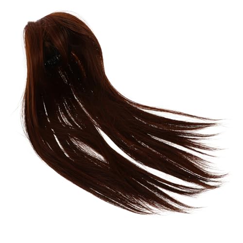DRESSOOS Haarverlängerung Für Damen Zum Anklipsen Natürliches Dunkelbraunes Zum Abdecken Von Dünner Werdendem Haar Und Grauem Haar von DRESSOOS