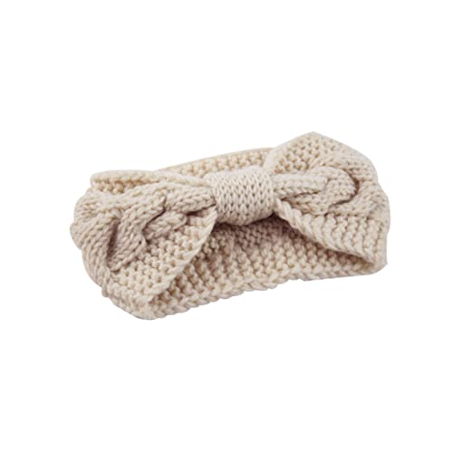DRESSOOS Kopfbedeckung Für Frauen Gehäkeltes Stirnband Warmes Dickes Gestricktes Kopfband Cremeweiß Perfekter Haarschmuck Für Kalte Tage Vielseitig Einsetzbar Als Modisches von DRESSOOS