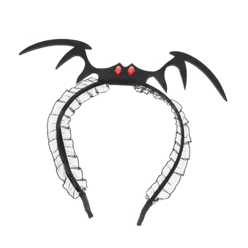 DRESSOOS Halloween Bat Hair Band Einstellbarer Cosplay Haarreif Für Festlichkeiten Fotografie Und Partys Attraktives Design Für Erwachsene Und Zubehör Für Halloween Und Kostümpartys von DRESSOOS