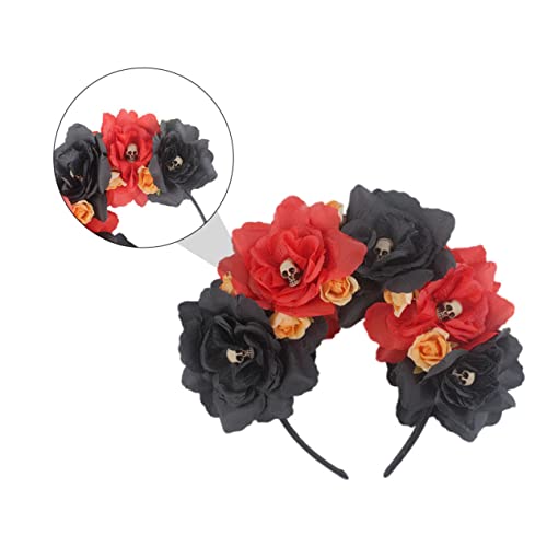 DRESSOOS Mexikanische Blumenkrone Haarband Für Halloween Wunderschönes Rosen-haarschmuck Für Partys Cosplay Und Festliche Anlässe Simulierte Blumen Für Einzigartiges Aussehen von DRESSOOS