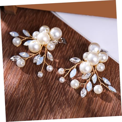 DRESSOOS Handgefertigte Schuhclips mit Wasser Glas und Perlen Abnehmbare Strass Schuhschnallen für Damen Pumps Elegante Brautschuh Dekoration Vielseitig für Hochzeit Party Alltag Geeignet von DRESSOOS