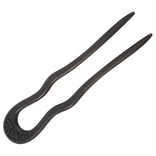 DRESSOOS Holz Haarspange Handgefertigt Haarstäbchen Für Mädchen Frisuren Styling Tool Vintage Design Langlebig von DRESSOOS