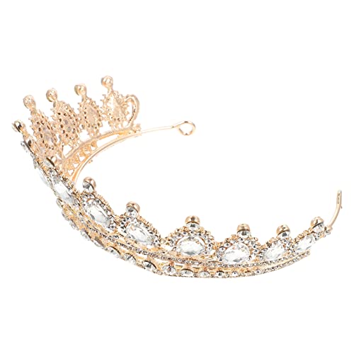 DRESSOOS Hochzeit Tiara Krone für Damen Haarschmuck Diadem mit Funkelnden Strasssteinen für Hochzeiten Geburtstagsfeiern Cosplay und Besondere Anlässe von DRESSOOS